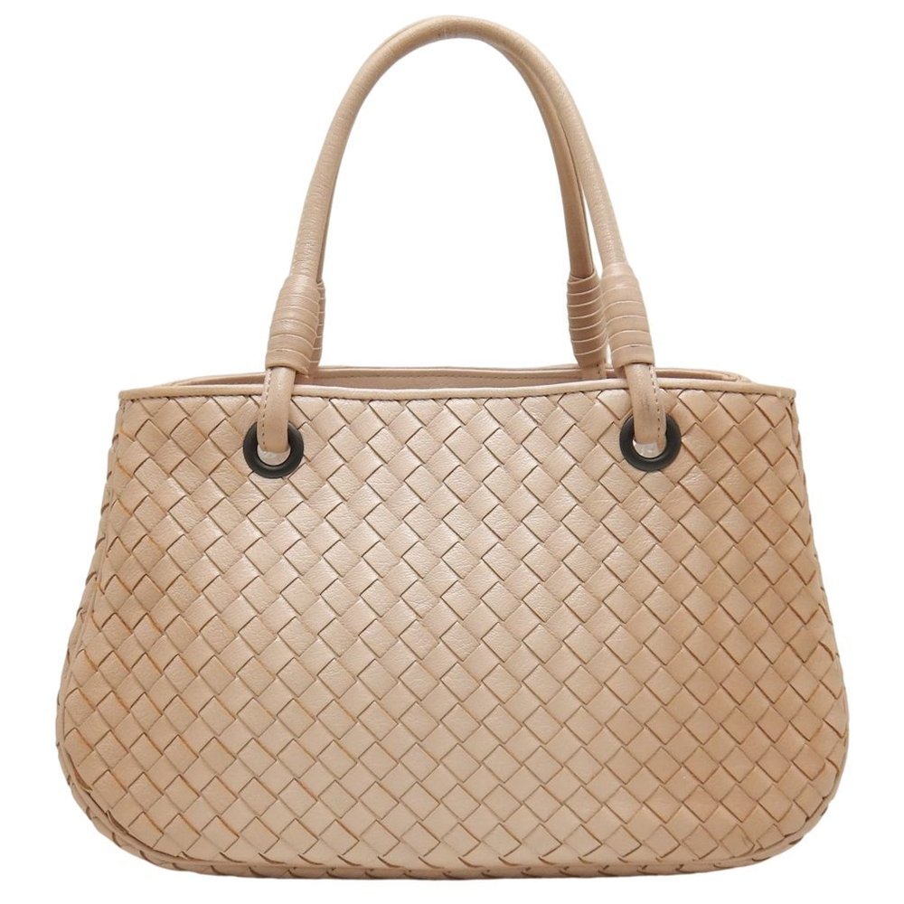 Bottega Veneta Satchel Handbag Intrecciato Leather Pink